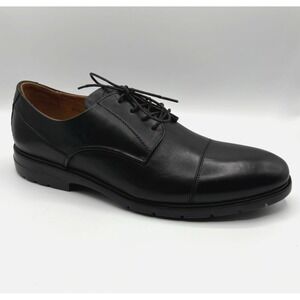 FLORSHEIM Cap Toe Oxfords Men's Size 13W Black‎ Leather Extra Light Shoe NWOB
